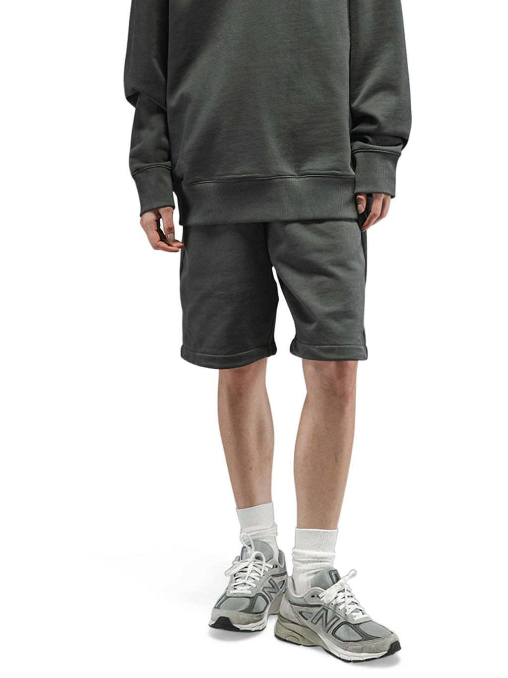 ESSENTIAL FRENCH TERRY SHORT (CHARCOAL)