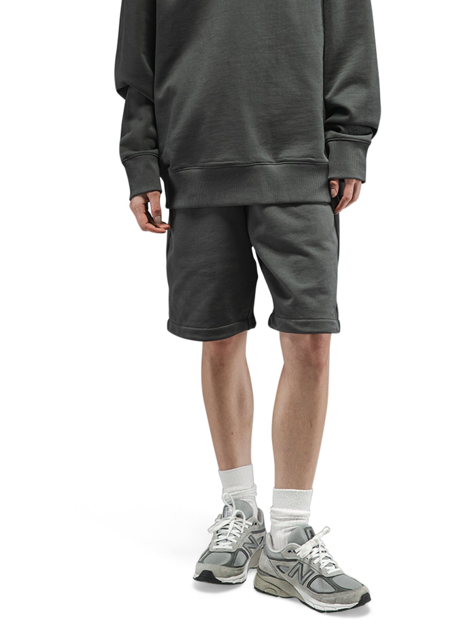 ESSENTIAL FRENCH TERRY SHORT (CHARCOAL)