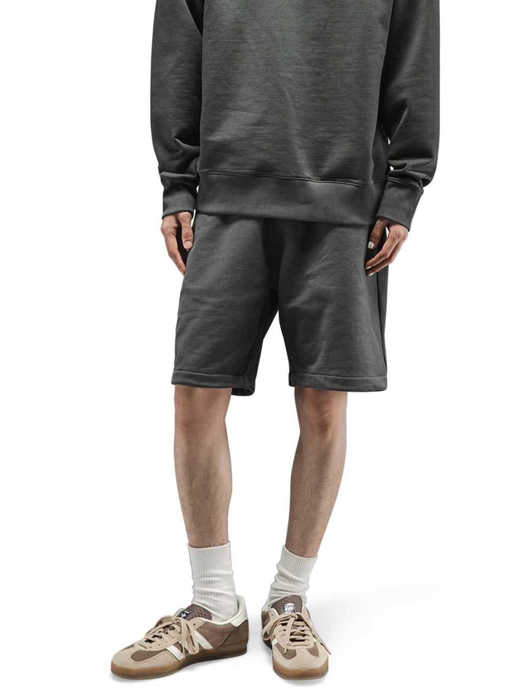 ESSENTIAL FRENCH TERRY SHORT (CHARCOAL)