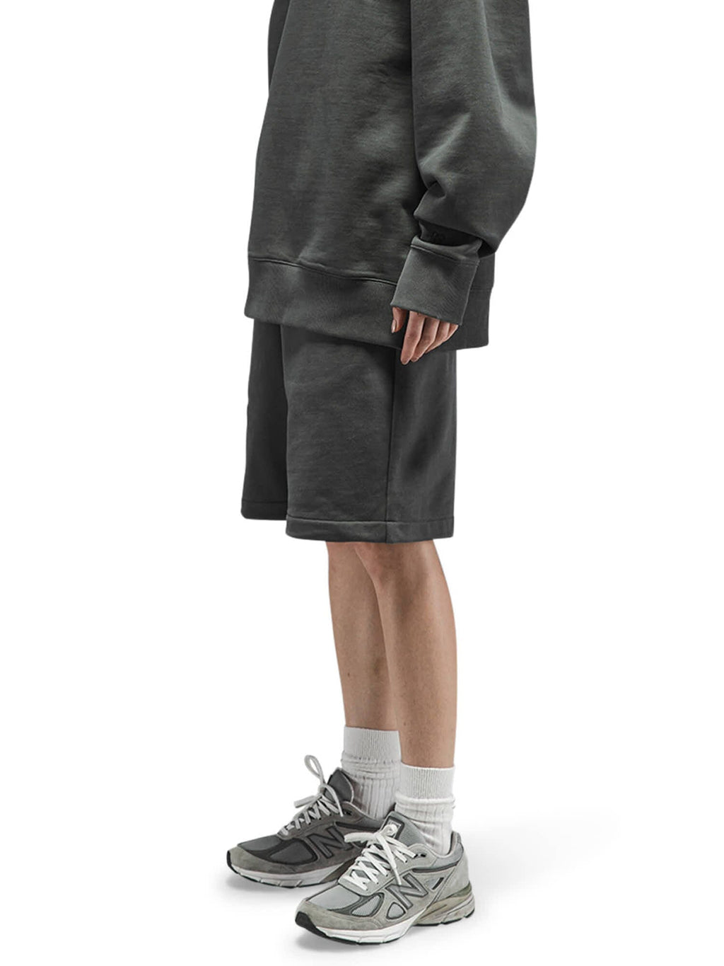 ESSENTIAL FRENCH TERRY SHORT (CHARCOAL)